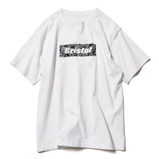 エフシーアールビー(F.C.R.B.)のFCRB BANDANA BOX LOGO TEE 白L(Tシャツ/カットソー(半袖/袖なし))