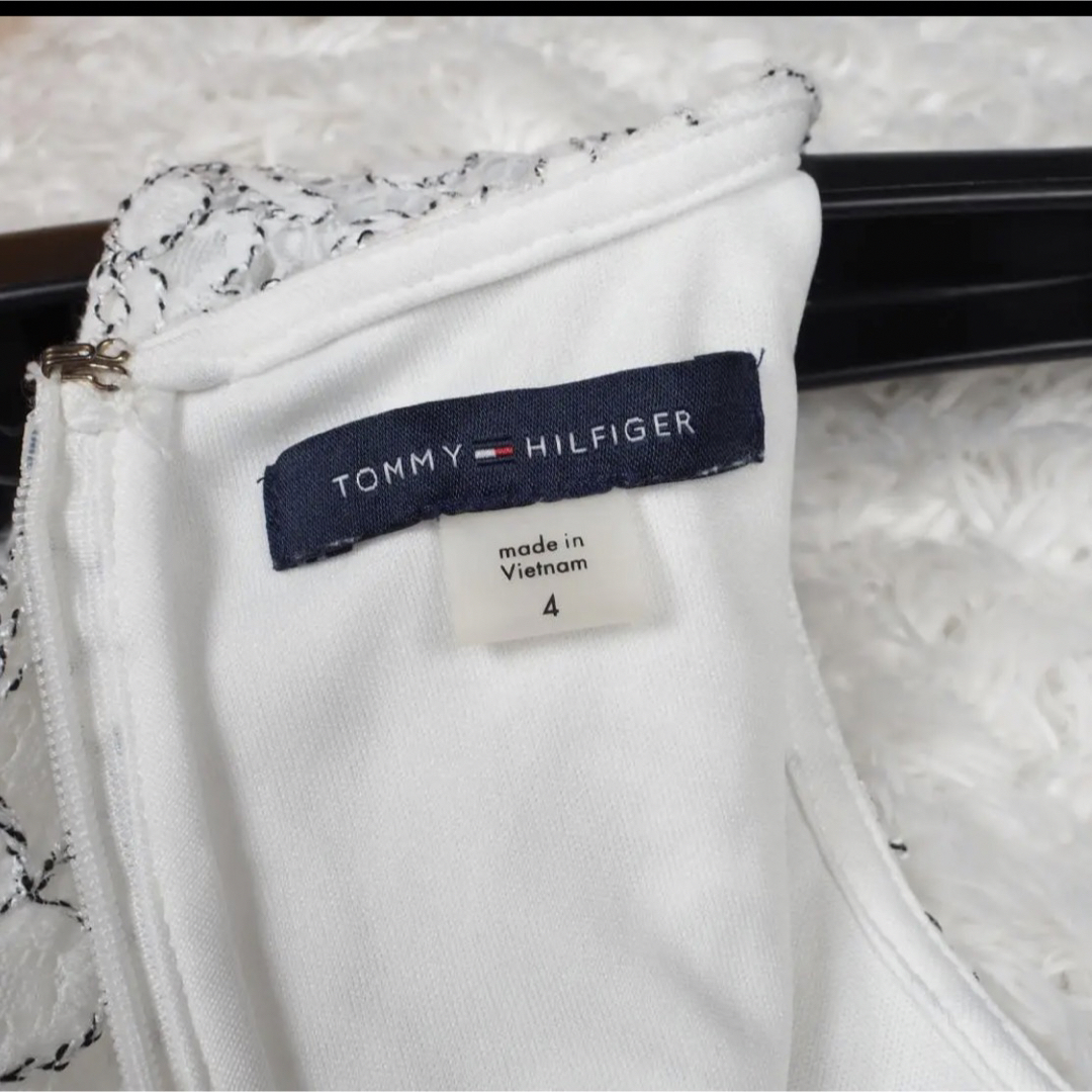 TOMMY HILFIGER(トミーヒルフィガー)のトミーヒルフィガー☆Aライン☆花柄☆ドレス☆ワンピース☆白 レディースのワンピース(ロングワンピース/マキシワンピース)の商品写真