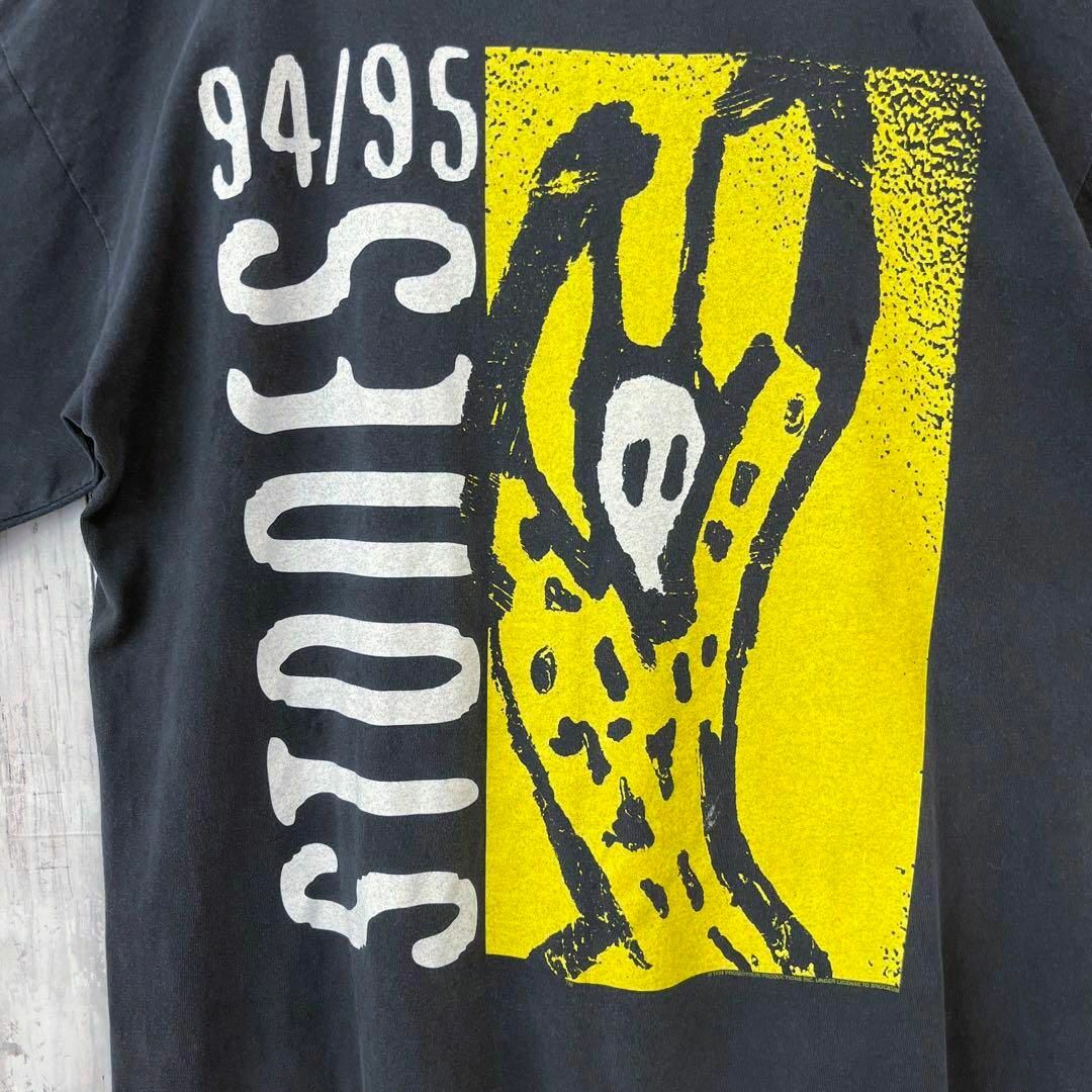 MUSIC TEE(ミュージックティー)の90sヴィンテージUSA製古着ローリングストーンズバックプリントサイズXL 黒. メンズのトップス(Tシャツ/カットソー(半袖/袖なし))の商品写真
