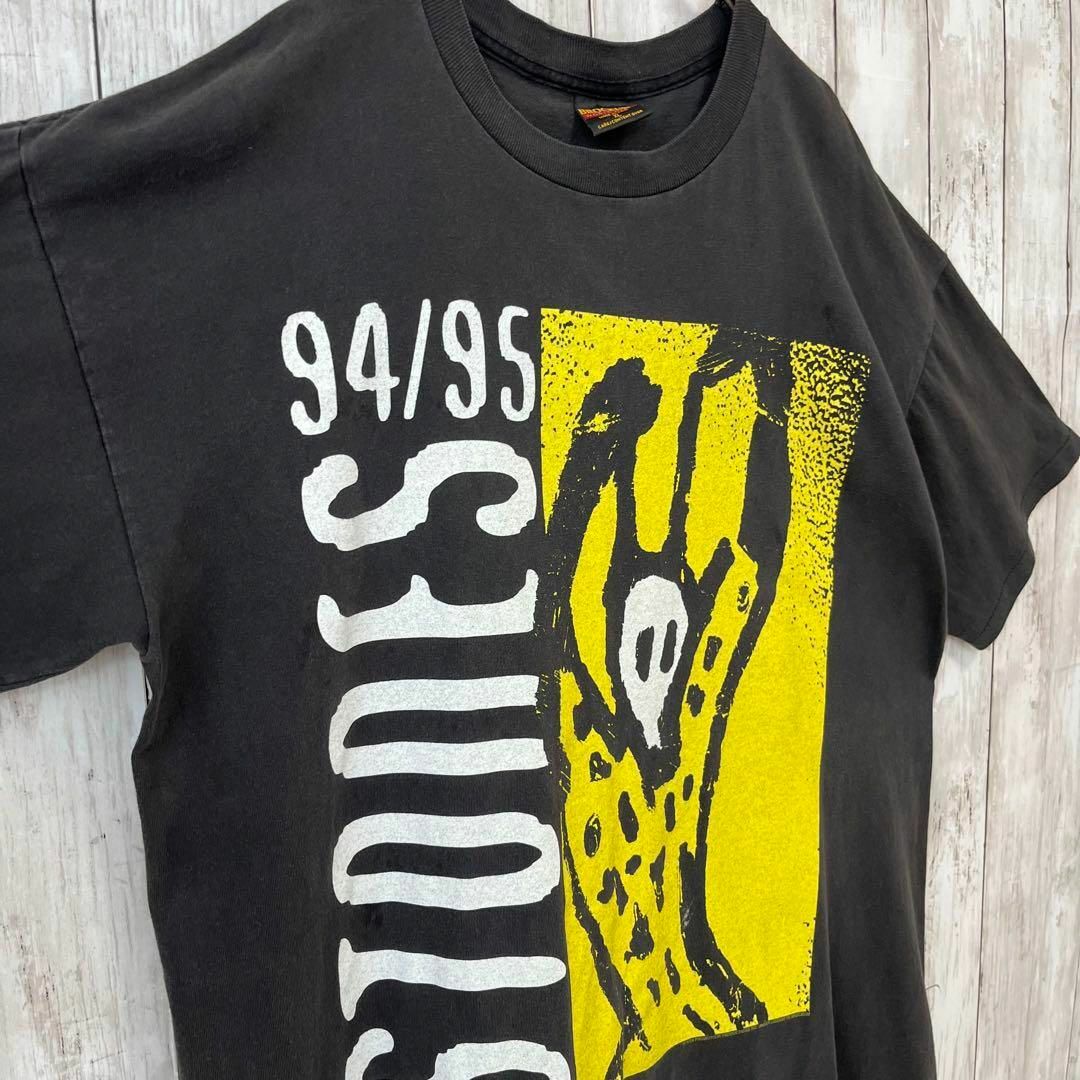 MUSIC TEE(ミュージックティー)の90sヴィンテージUSA製古着ローリングストーンズバックプリントサイズXL 黒. メンズのトップス(Tシャツ/カットソー(半袖/袖なし))の商品写真