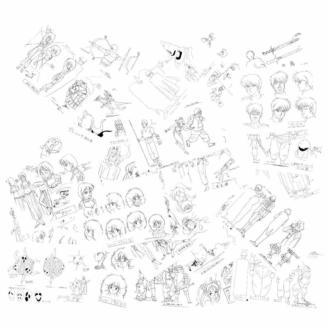 Rance 砂漠のガーディアン 設定資料 制作資料 【24枚】 エンタメ/ホビーのおもちゃ/ぬいぐるみ(キャラクターグッズ)の商品写真
