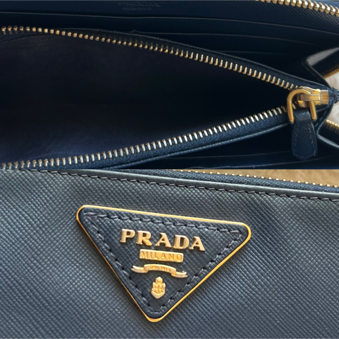 PRADA(プラダ)の701 美品 PRADA プラダ 長財布 ラウンドファスナー レディースのファッション小物(財布)の商品写真