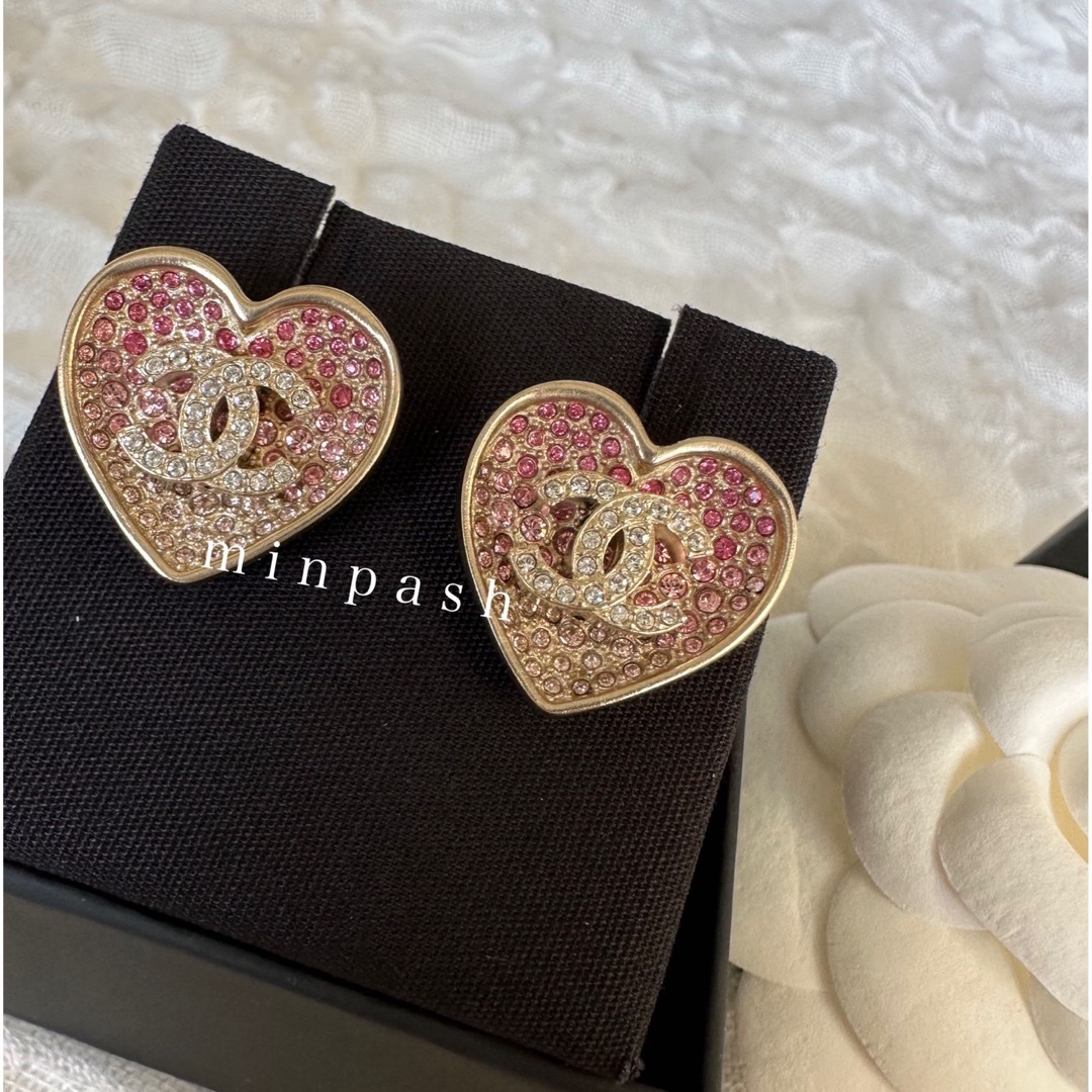 CHANEL - CHANEL ♡ハート ピアスの通販 by ♡minpash♡ |シャネル