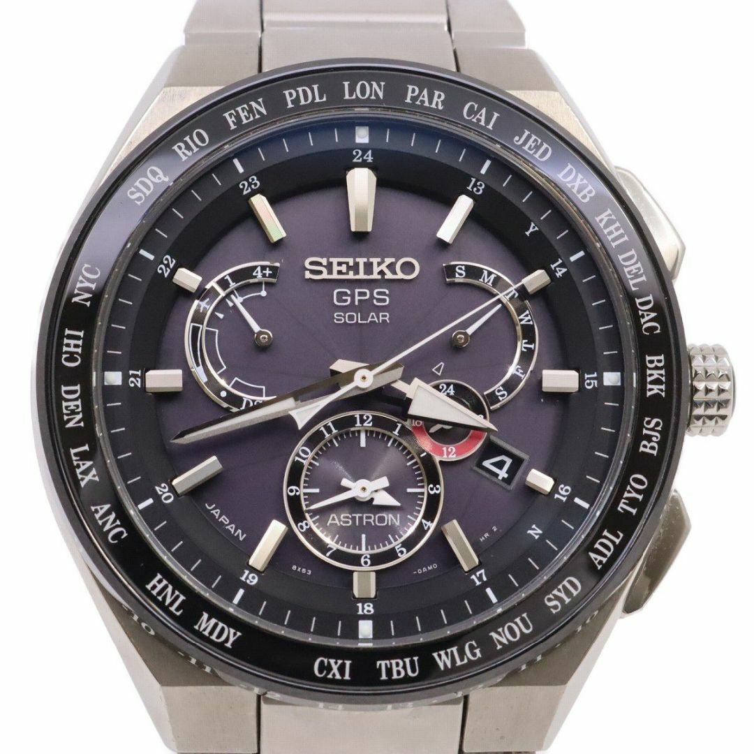 SEIKO セイコー アストロン エグゼクティブライン GPS衛星電波ソーラー メンズ 腕時計 黒文字盤 SBXB123 / 8X53-0AV0-2