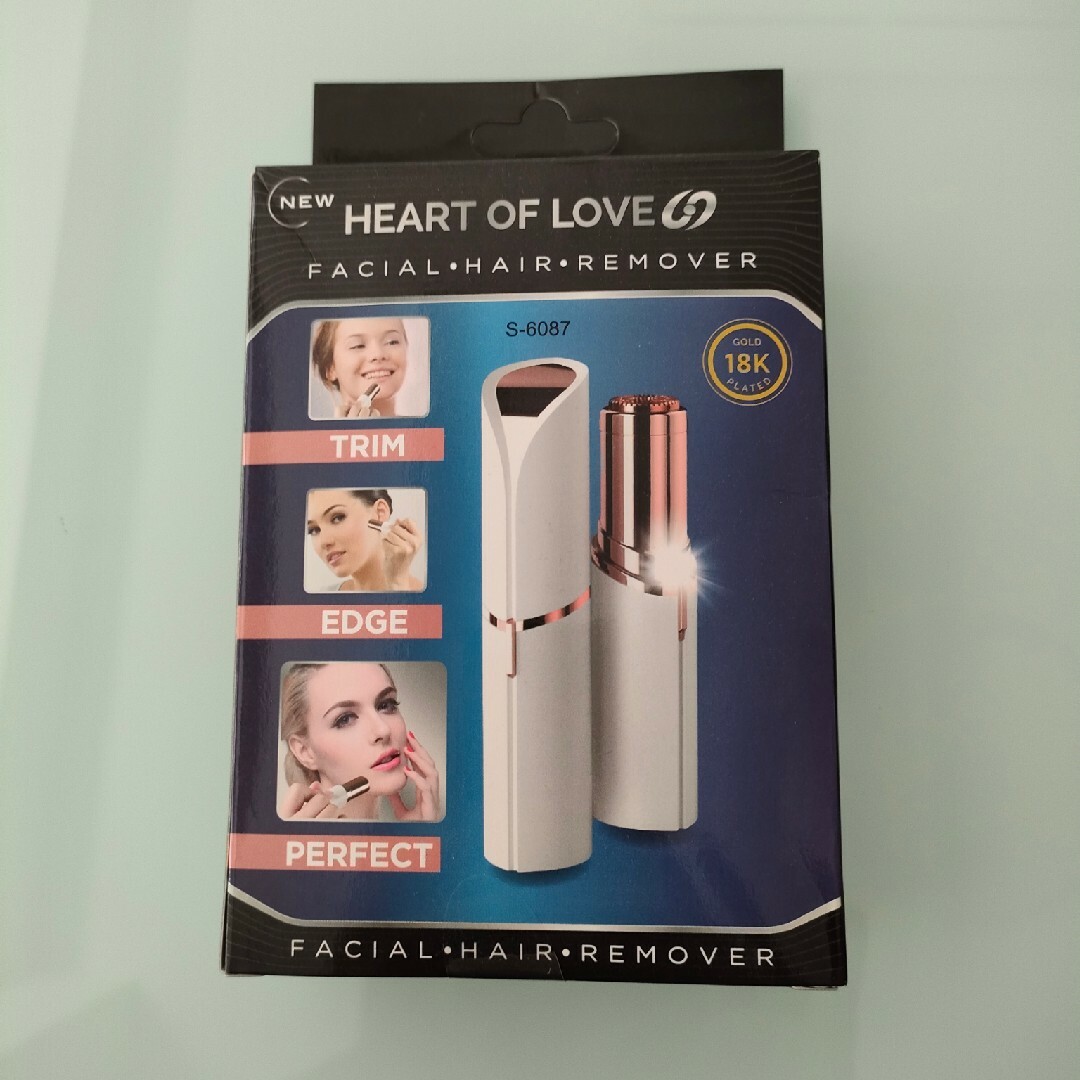 フェイシャル電動シェーバー　HEART OF LOVE スマホ/家電/カメラの美容/健康(レディースシェーバー)の商品写真