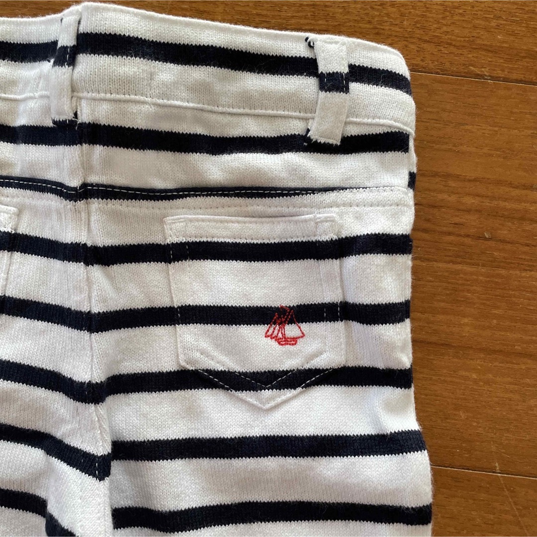 PETIT BATEAU(プチバトー)の【PETIT BATEAU】ボーダーパンツ　74cm キッズ/ベビー/マタニティのベビー服(~85cm)(パンツ)の商品写真