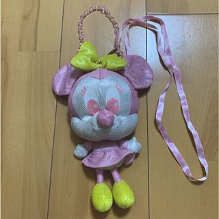 ディズニー(Disney)のミニー　ぬいぐるみパスケース(キャラクターグッズ)