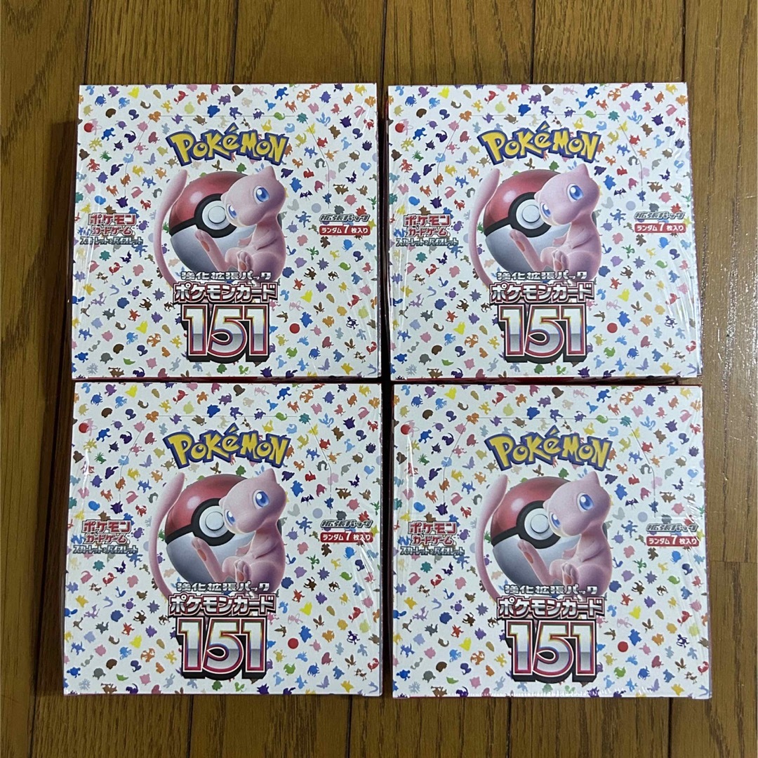 ポケモンカード151 シュリンク付き　4BOX