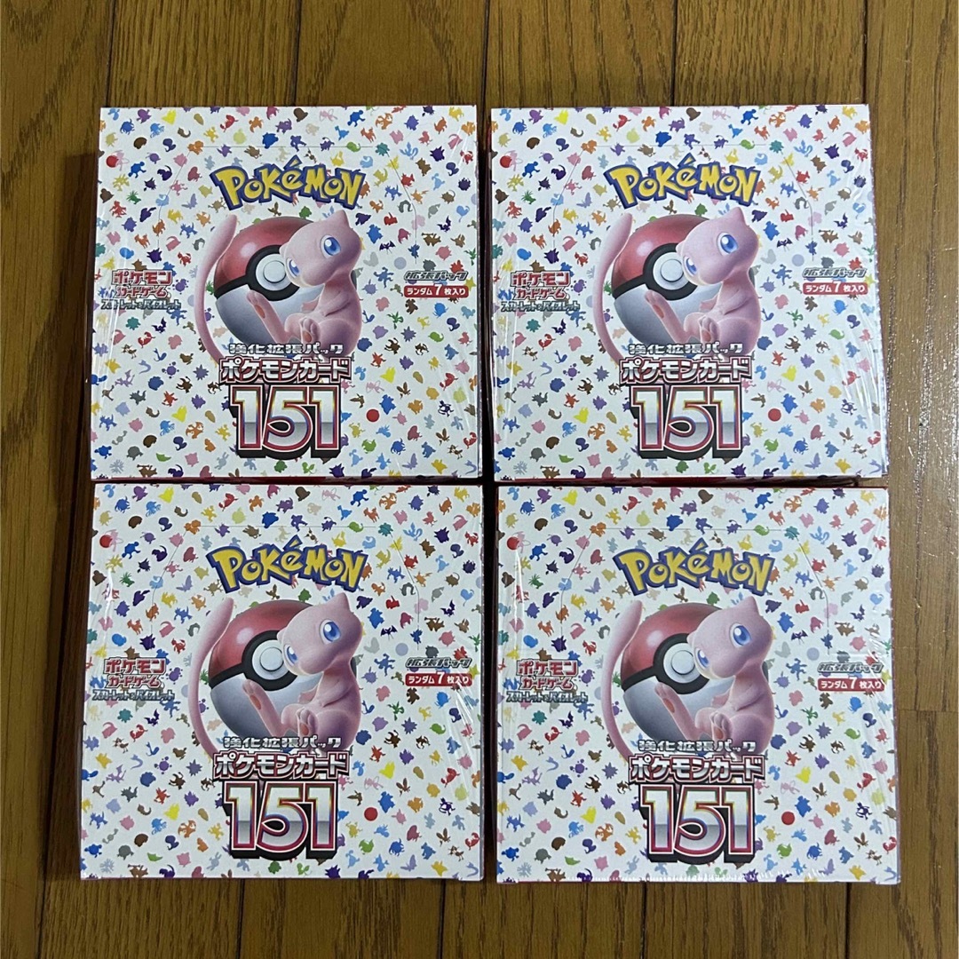 ポケモンカード151 シュリンク付き 4BOX - Box/デッキ/パック