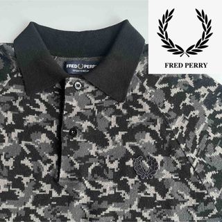 フレッドペリー(FRED PERRY)のFRED PERRY フレッドペリー ニットポロシャツ 麻混紡素材 定価2万円(ポロシャツ)