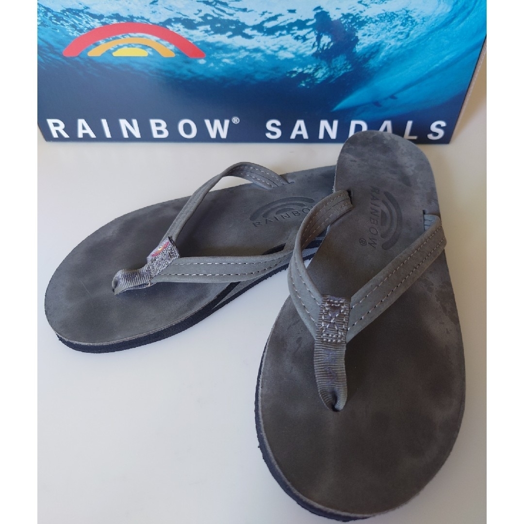 L'Appartement DEUXIEME CLASSE(アパルトモンドゥーズィエムクラス)のRAINBOW  SINGLE LAYER SANDAL【グレー】23cm レディースの靴/シューズ(ビーチサンダル)の商品写真