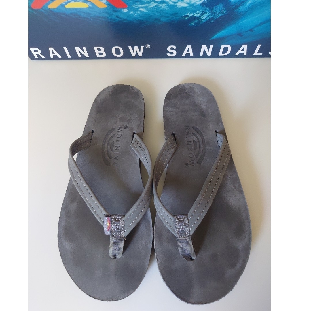 L'Appartement DEUXIEME CLASSE(アパルトモンドゥーズィエムクラス)のRAINBOW  SINGLE LAYER SANDAL【グレー】23cm レディースの靴/シューズ(ビーチサンダル)の商品写真