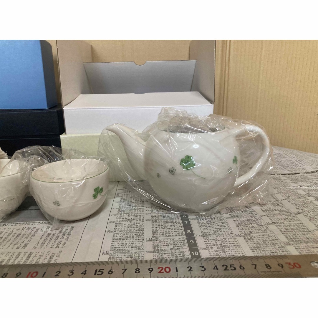 急須セット、陶器ビアカップ、ペアグラス オマケ付きまとめ売り