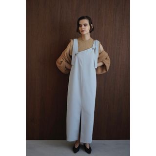 クラネ(CLANE)の【CLANE】SLANT LINE SALOPETTE ONE PIECE(ロングワンピース/マキシワンピース)