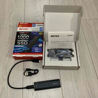 バッファロー(Buffalo)の【ジャンク品】BUFFALO 外付けSSD SSD-PH1.0U3-BC(PC周辺機器)