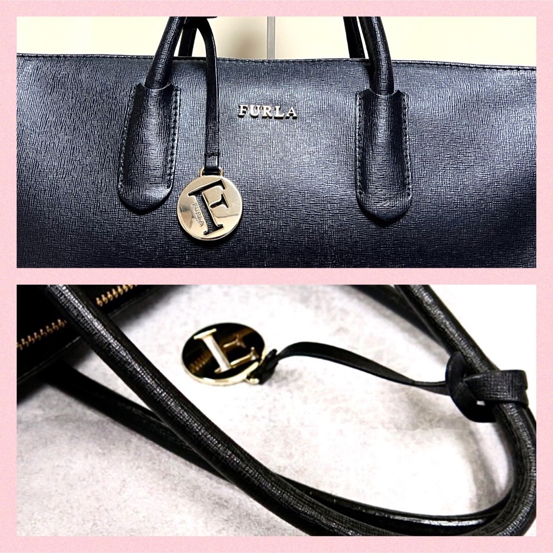 Furla(フルラ)の【極美品】FURLA テッササフィアーノ レザー 2Way トート ハンドバッグ レディースのバッグ(ハンドバッグ)の商品写真