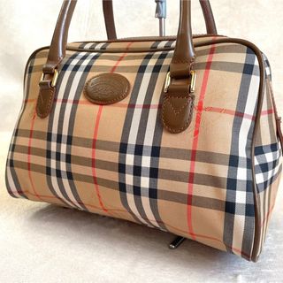 希少品】BURBERRY ノバチェックシャドーホース ハンドバッグ イタリア製-