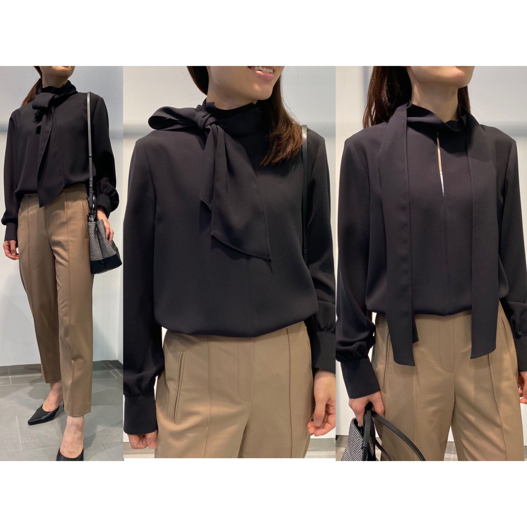 Theory 20AW ウォッシャブル ボウタイブラウス | www.innoveering.net Theory 20AW ウォッシャブル ボウタイブラウス