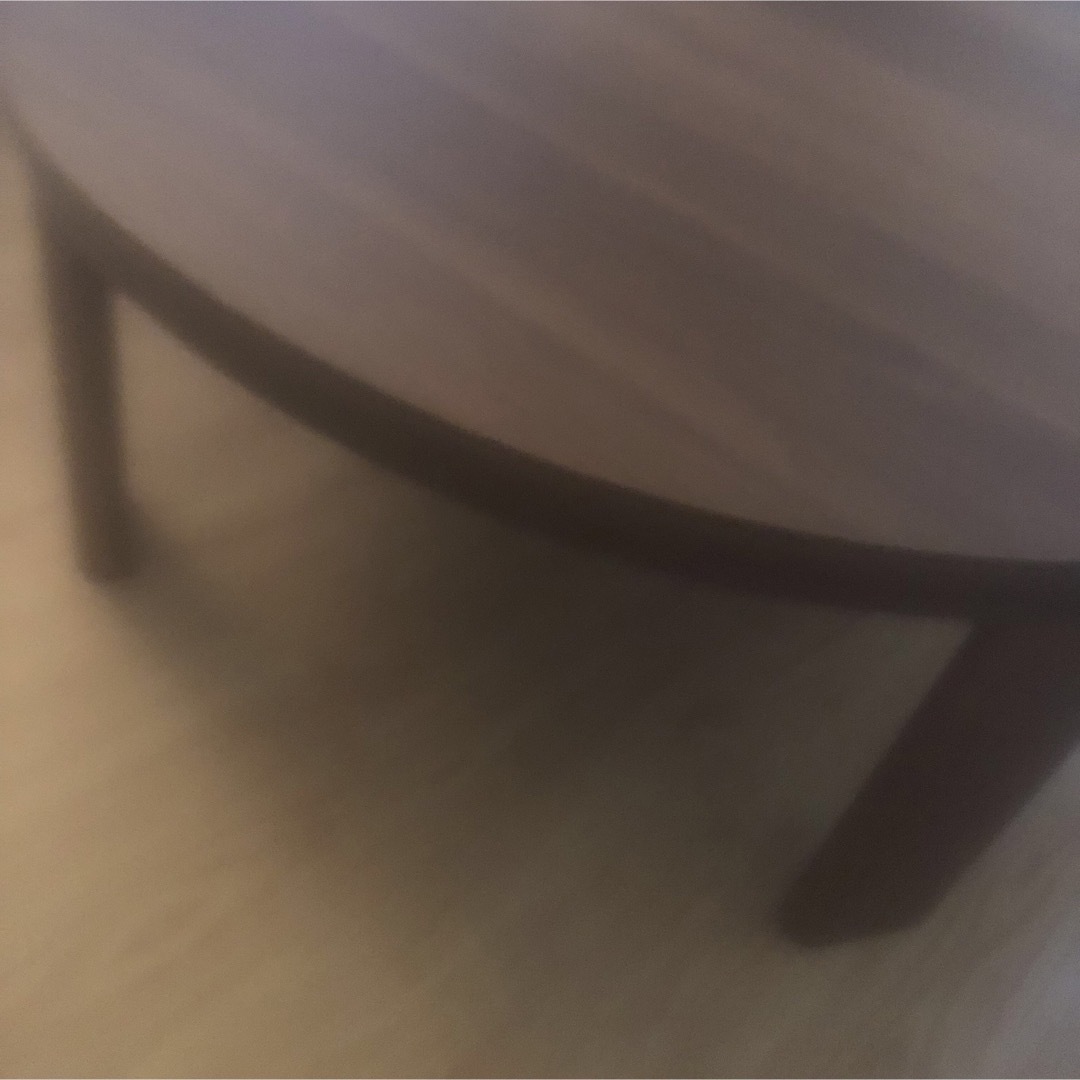 薄型コタツ付　円卓　丸型　折り畳みテーブル