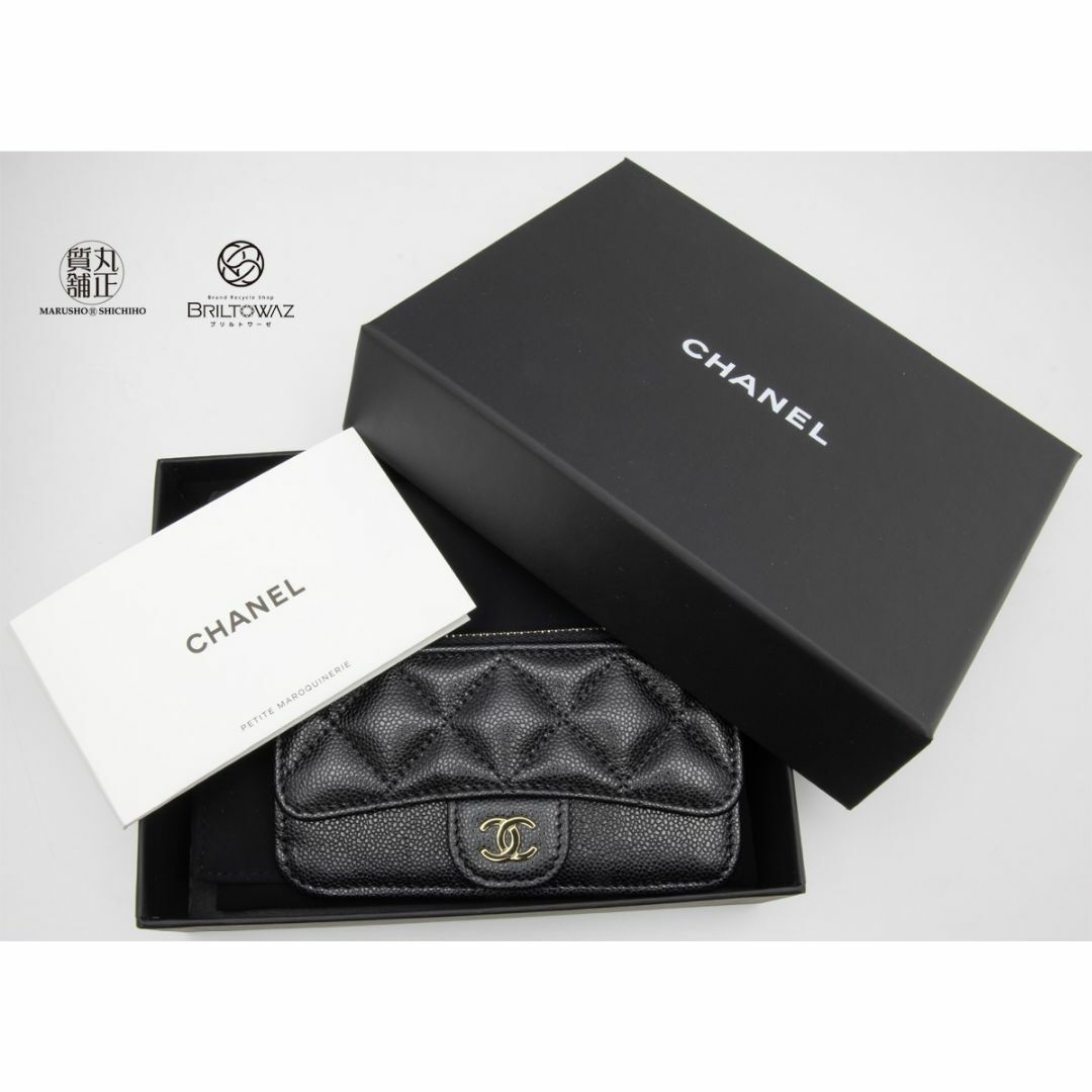 ★美品 CHANEL キャビアスキン ココマーク コインケース 金具  SY