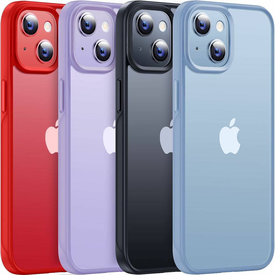 【色:レッド】【本体の色・5色】CASEKOO iPhone 14 Plus 用