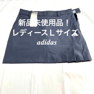 アディダス(adidas)のアディダス　ストレッチプリーツスカート　レディース　Ｌサイズ　レジェンドインク(ウエア)