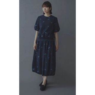 必ず詳細見て下さい ミナペルホネン choucho ブラウス&スカート-