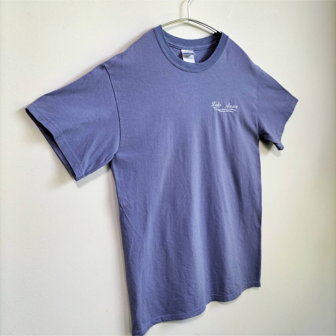 GILDAN(ギルタン)のGILDAN ギルダン 刺繍 半袖Tシャツ クルーネック ユニセックス  古着 メンズのトップス(Tシャツ/カットソー(半袖/袖なし))の商品写真