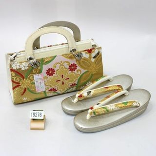草履バッグセット 正絹帯地 Lサイズ 彩小径 和装着物 NO19276の通販 by