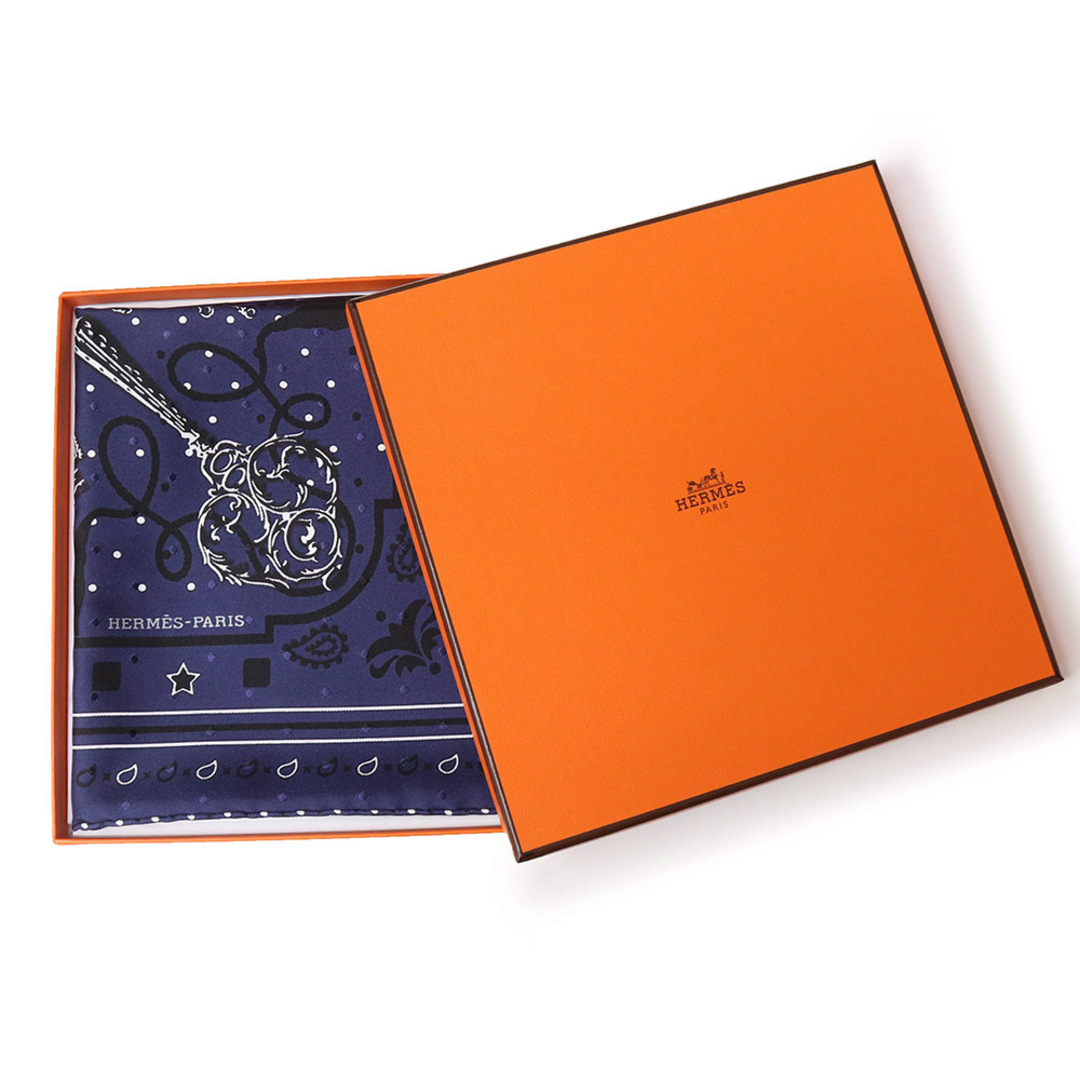 Hermes - エルメス カレ 55 シルク バンダナ プリュムティ レ クレ Les