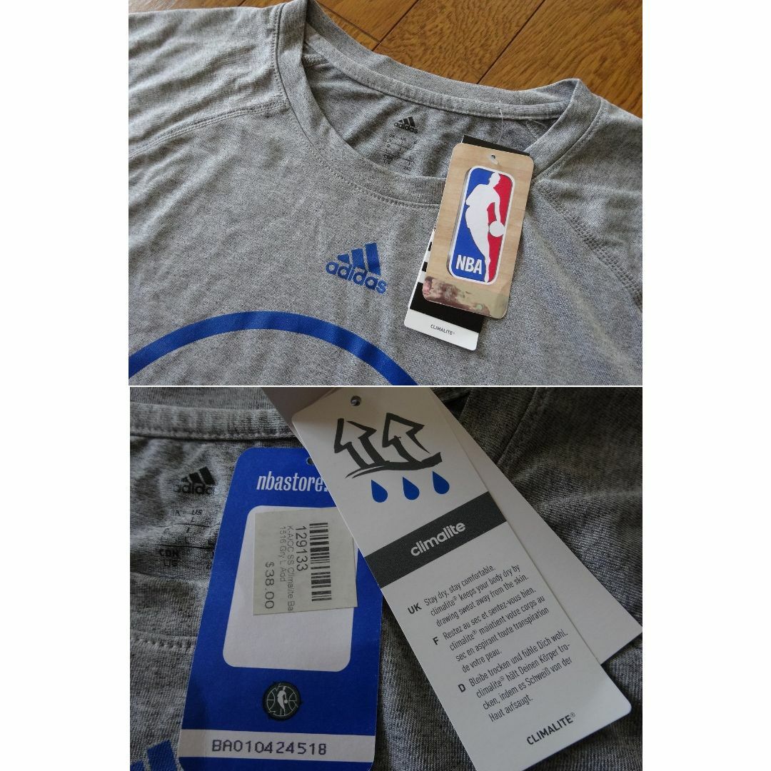 adidas(アディダス)の送料込 新品★adidas NBA NY NICKS Tシャツ us.L(4L) メンズのトップス(Tシャツ/カットソー(半袖/袖なし))の商品写真