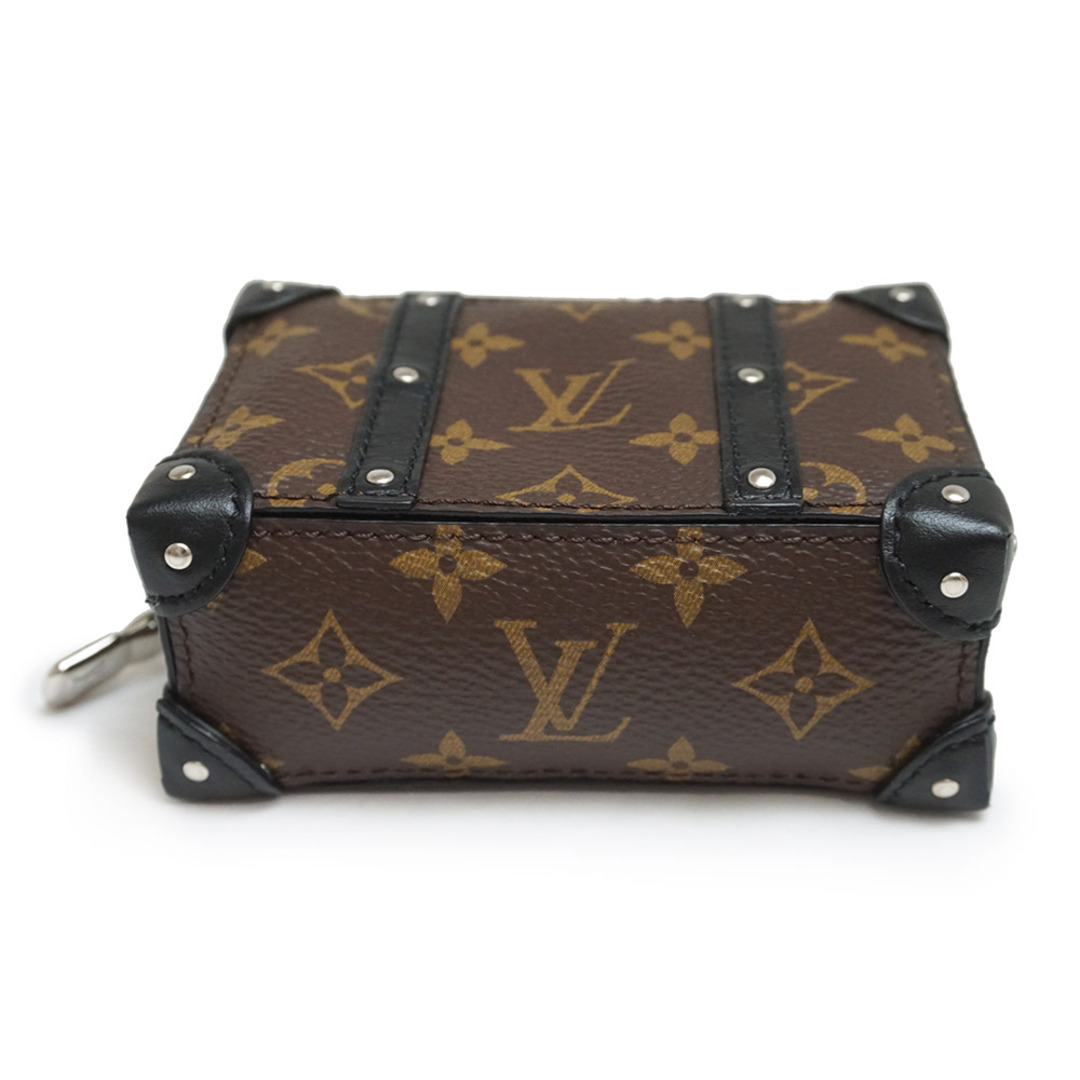 LOUIS VUITTON ルイヴィトン ポルト クレ・バックパック トランク キーホルダー ソフトトランク モノグラム・トリヨンレザー M00850 ブラック シルバー金具 未使用品