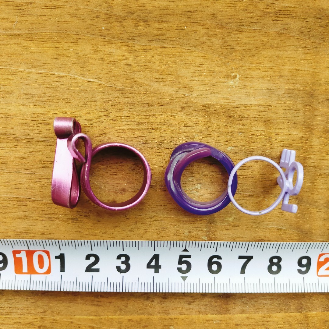 指輪　3つセット　パープル レディースのアクセサリー(リング(指輪))の商品写真