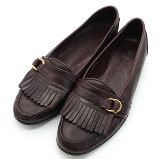 コールハーン(Cole Haan)のコールハーン ローファー 本革レザー キルト フリンジ スリッポン 伊製 ブランド シューズ 靴 メンズ 9.5サイズ ブラウン COLE HAAN(その他)