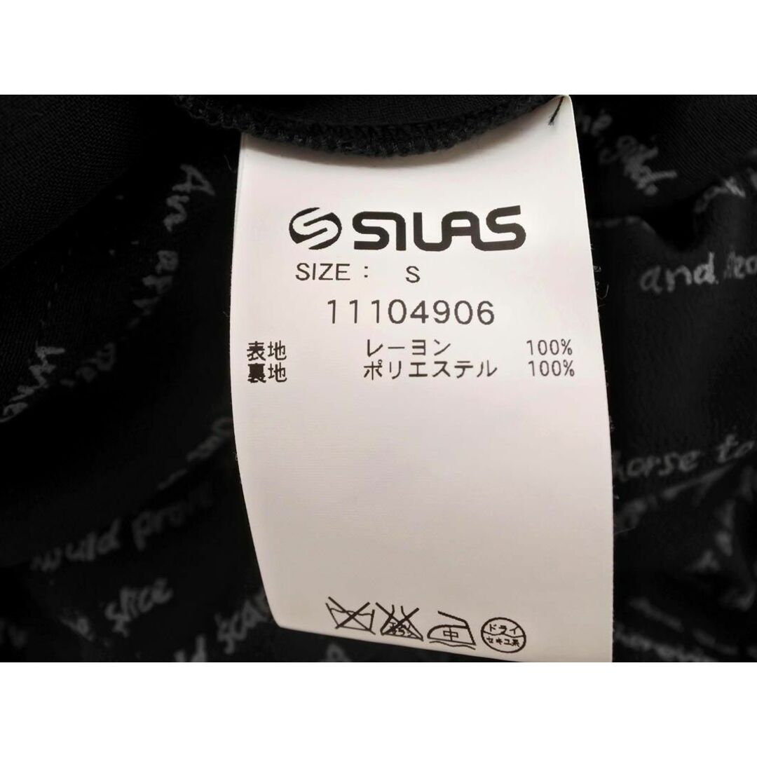 SILAS(サイラス)のSILAS サイラス 総柄 オールインワン sizeS/黒 ■◆ レディース レディースのパンツ(サロペット/オーバーオール)の商品写真