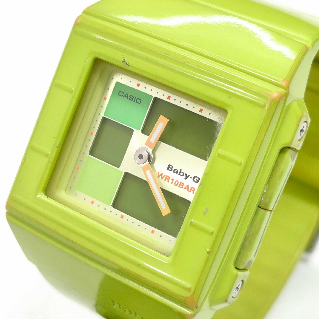 Baby-G(ベビージー)のCASIO　BABY-G　ベイビージー　BGA-200　エナメル　グリーン レディースのファッション小物(腕時計)の商品写真