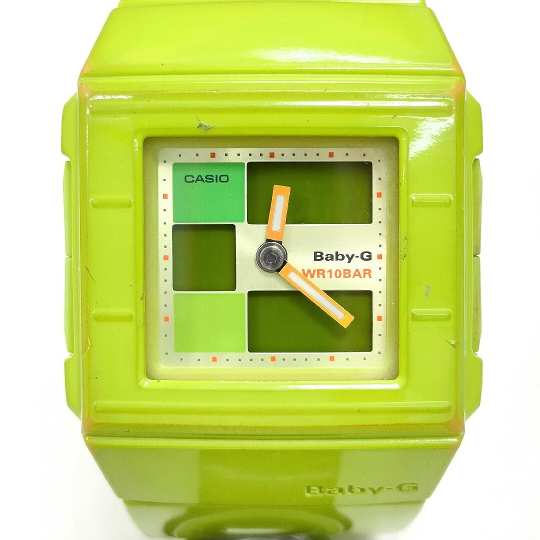 Baby-G(ベビージー)のCASIO　BABY-G　ベイビージー　BGA-200　エナメル　グリーン レディースのファッション小物(腕時計)の商品写真