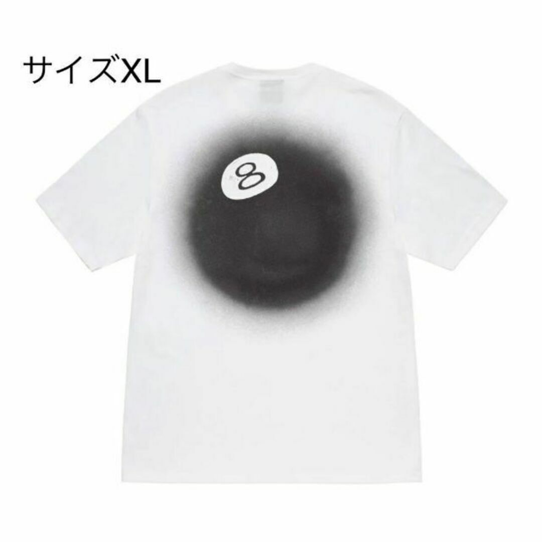 STUSSY - 【新品】stussy Tシャツ サイズXL ホワイト 8ボールの通販 by 