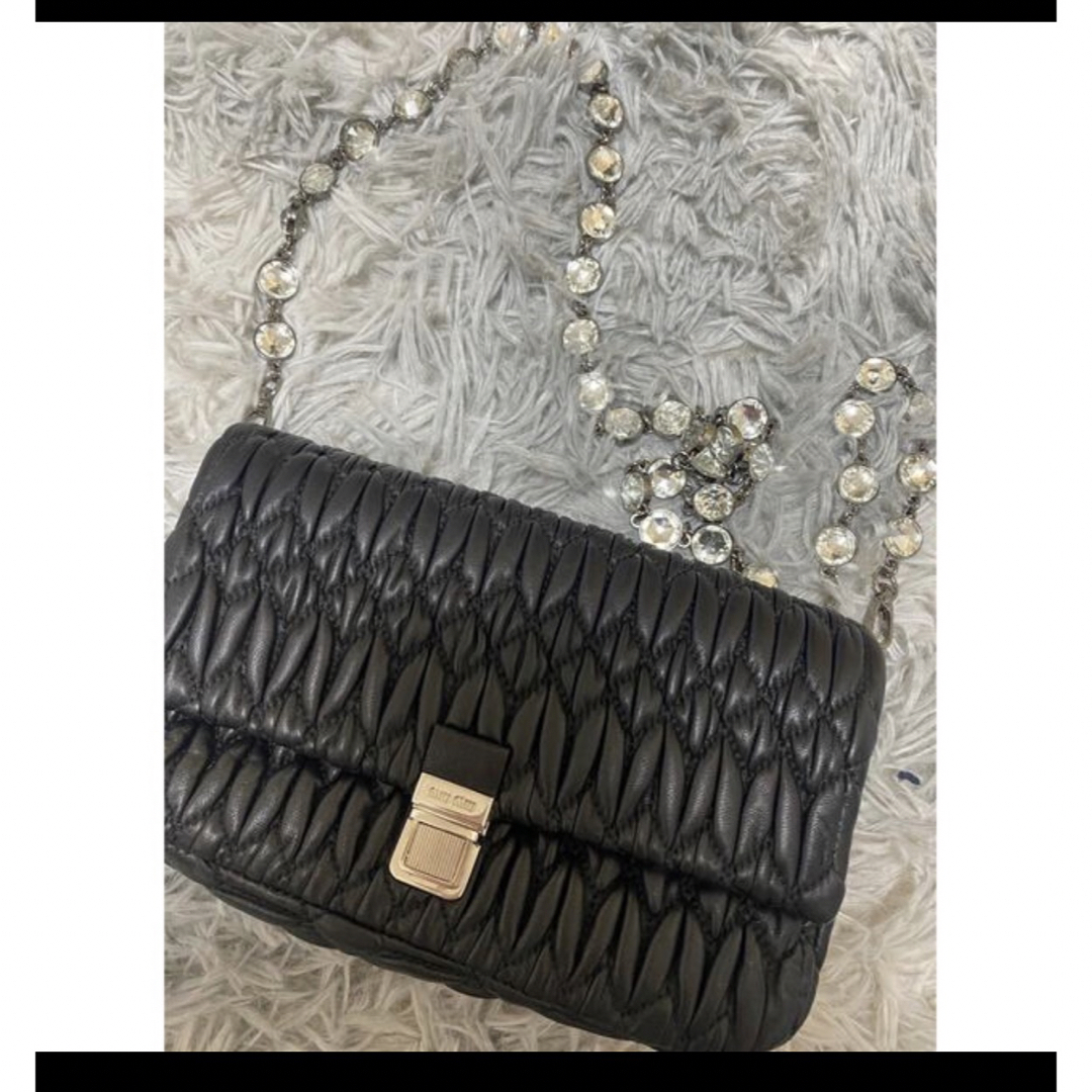 miumiu ♡ナッパクリスタル ショルダーバッグ miumiu ♡ナッパクリスタル ショルダーバッグ