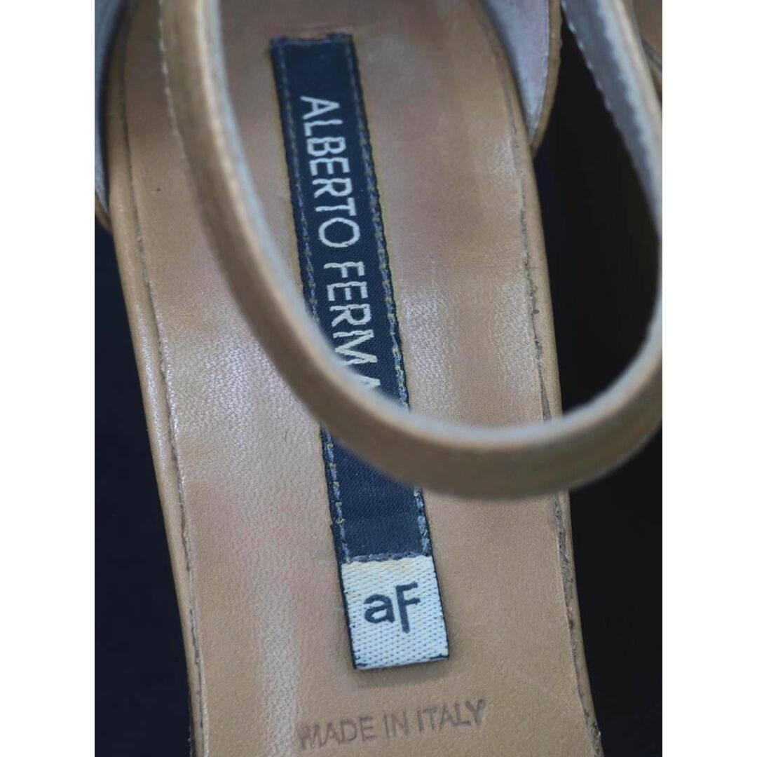 ALBERTA FERRETTI(アルベルタフェレッティ)のAlberta Ferretti アルベルタフェレッティ レザー アンクルストラップ サンダル size36.5（23.5cm位）/ベージュ ■◆ レディース レディースの靴/シューズ(サンダル)の商品写真