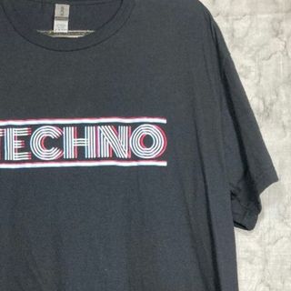 ミュージックティー(MUSIC TEE)の【24時間以内に発送】TECHNO Tシャツ　2XL　即購入OK(Tシャツ/カットソー(半袖/袖なし))