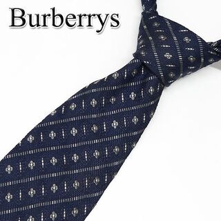 バーバリー(BURBERRY)のBurberrys バーバリー ネクタイ 花柄 紺 ネイビー　BURBERRY(ネクタイ)