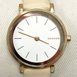 スカーゲン(SKAGEN)のSKAGEN　スカーゲン　SKW2494　クォーツ腕時計　レディース　革ベルト(腕時計)