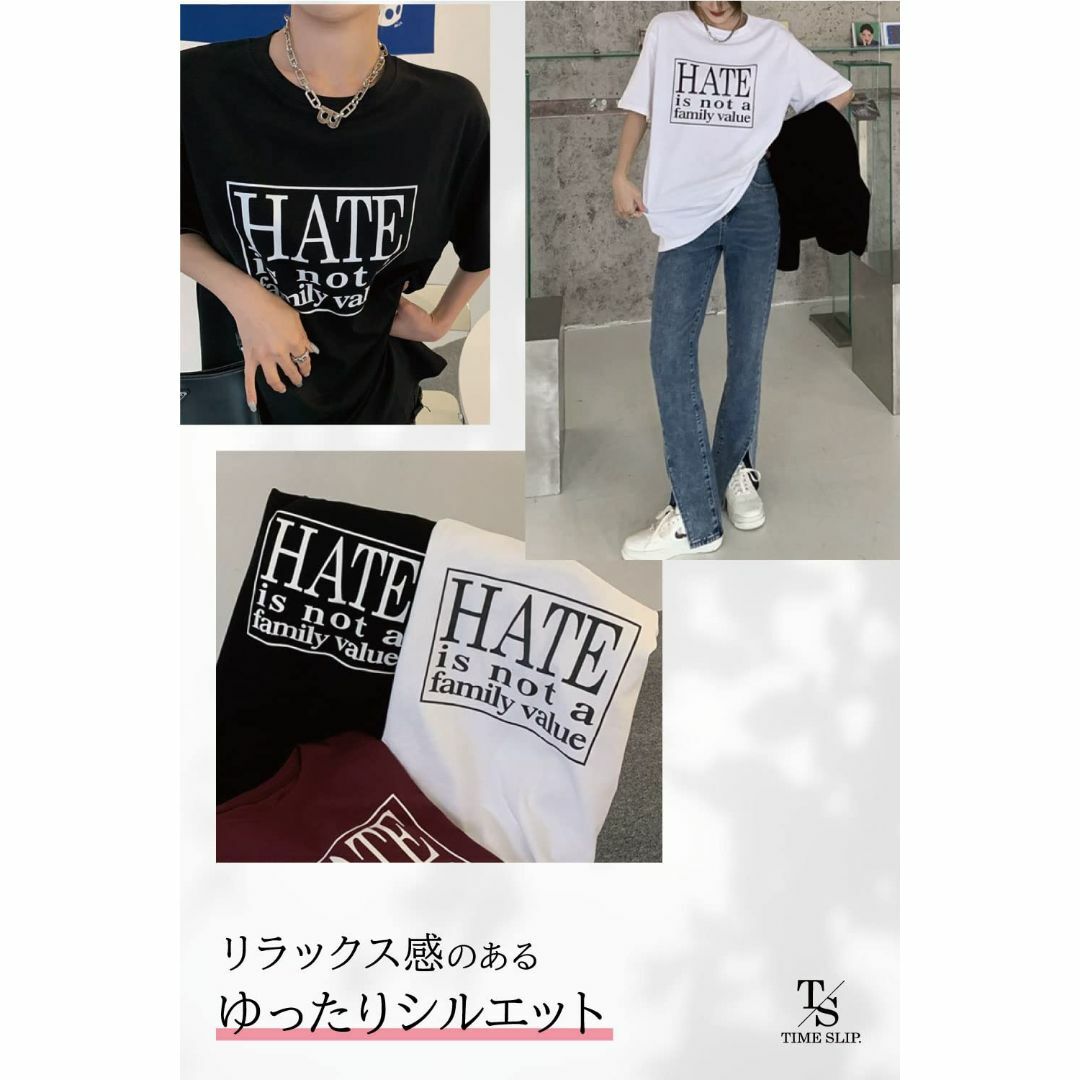 TIME SLIP タイムスリップ レディース Tシャツ シャツ ゆったり ビッ 4