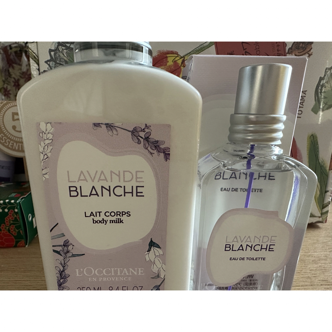 L'OCCITANE(ロクシタン)のロクシタン　ホワイトラベンダー　オードトワレ&ボディミルク コスメ/美容の香水(香水(女性用))の商品写真