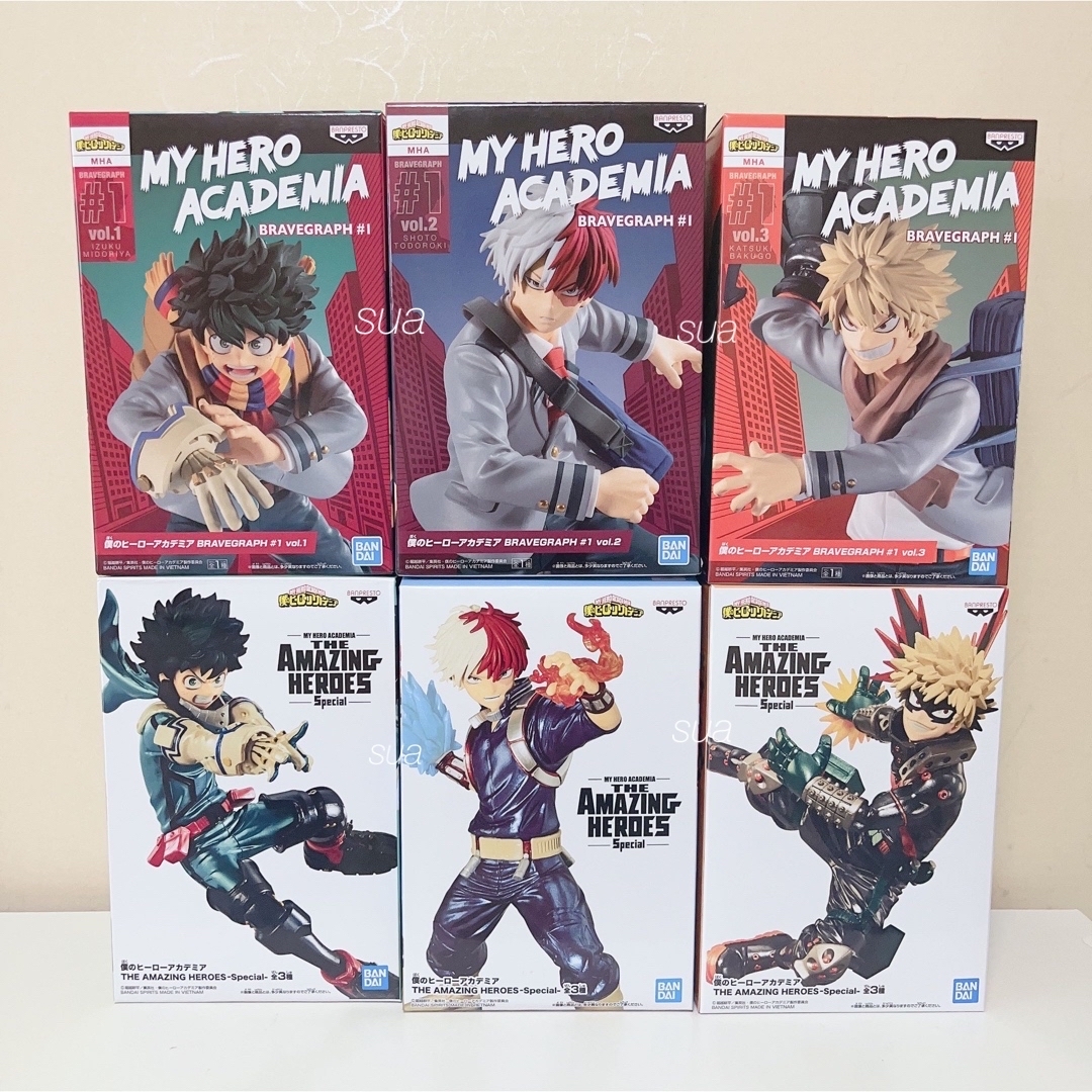BANPRESTO - 僕のヒーローアカデミア ヒロアカ フィギュア 緑谷 轟 爆