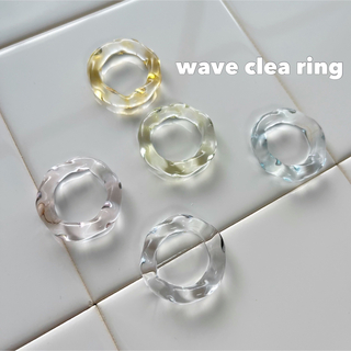 wave ring / pink(リング(指輪))