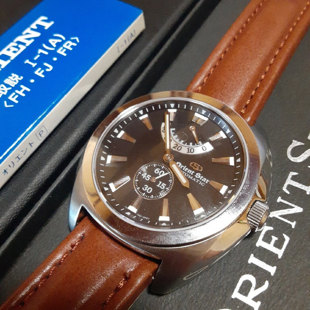 ORIENT - オリエントスター スモセコ美品 自動巻きメンズ腕時計 裏