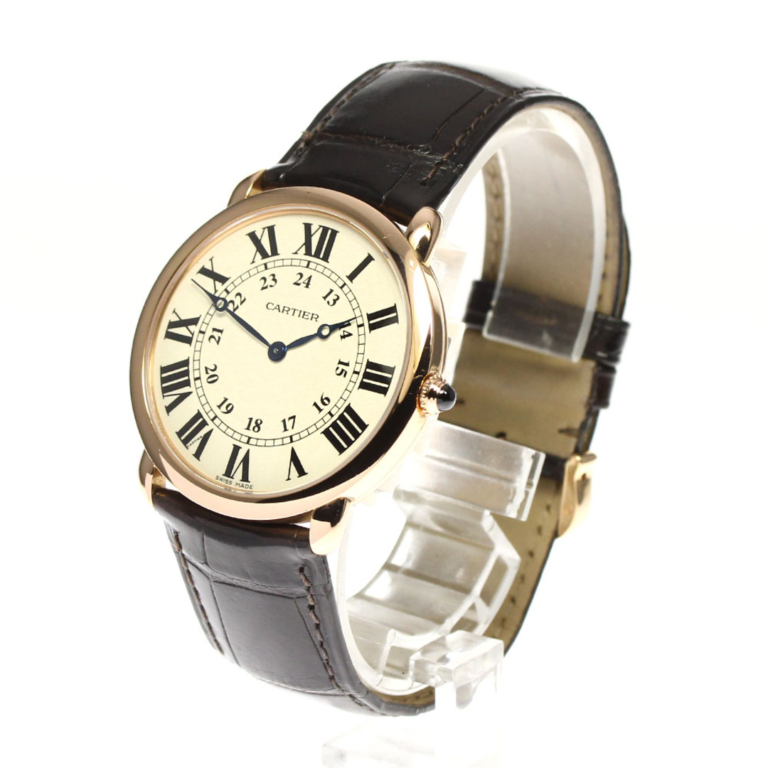 カルティエ CARTIER W6800251 ロンドルイ K18PG 手巻き メンズ _775817