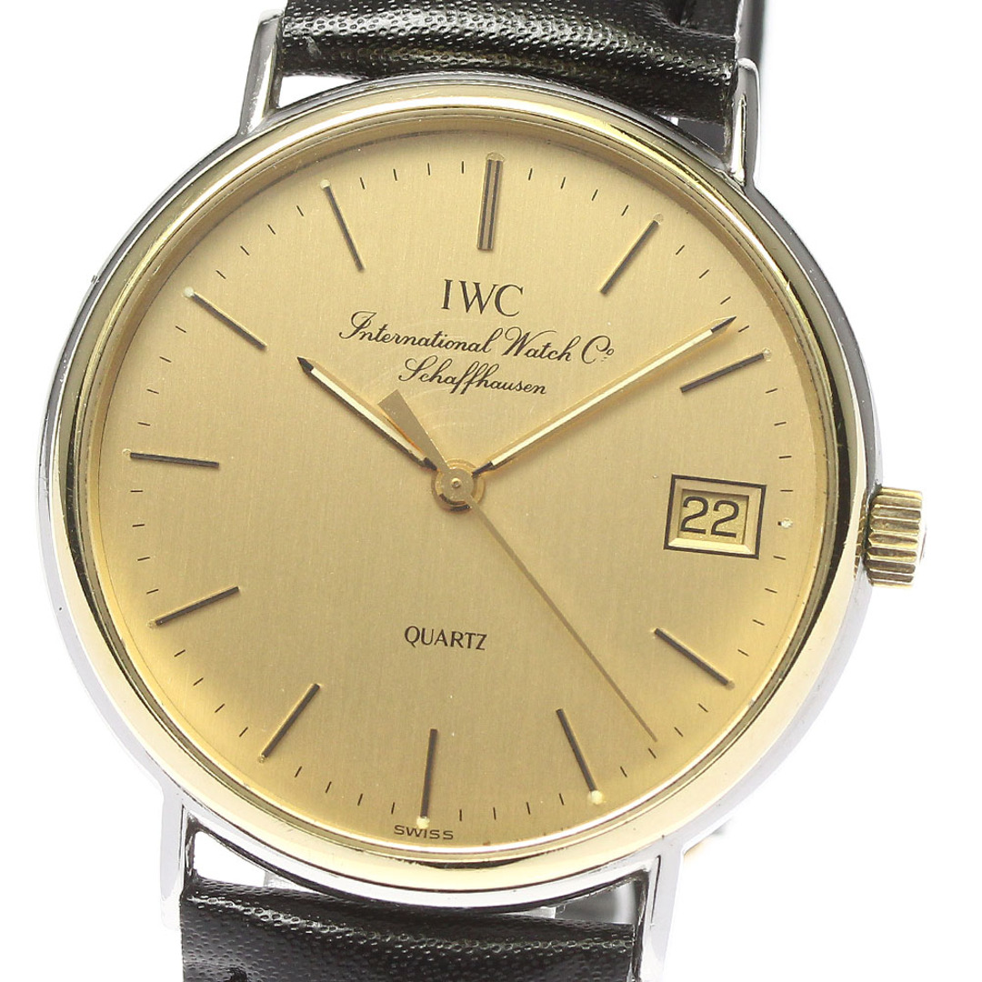 IWC IWC SCHAFFHAUSEN オールドインター YGベゼル クォーツ メンズ